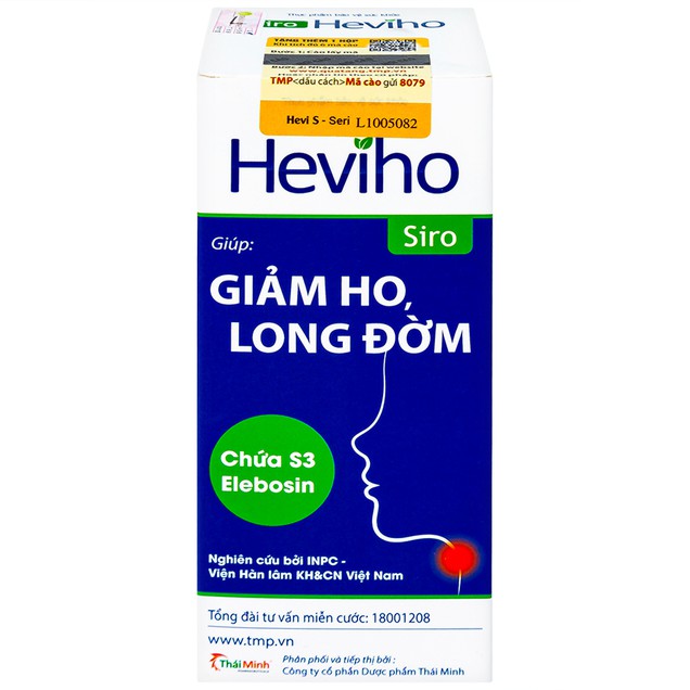 Siro Heviho giúp giảm ho, long đờm (Chai 100ml)