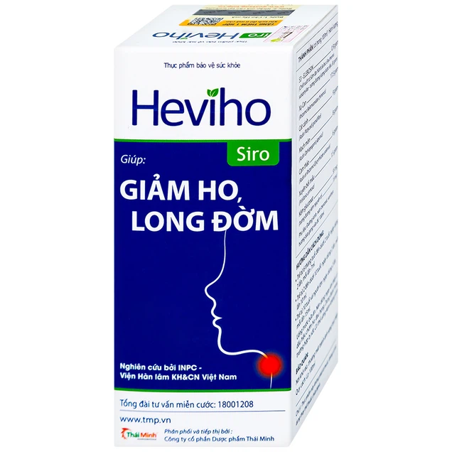Siro Heviho giúp giảm ho, long đờm (Chai 100ml)