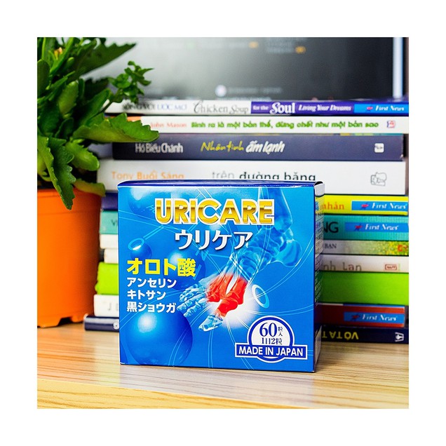 Viên uống Uricare Jpanwell giúp giảm axit uric trong máu (60 viên)