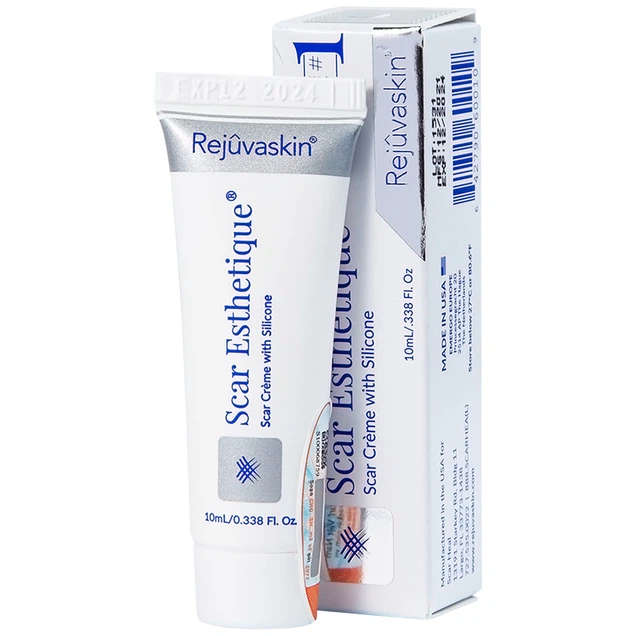 Kem Rejuvaskin Scar Esthetique Silicone hỗ trợ làm mờ sẹo, mờ vết thâm trên da (10ml)