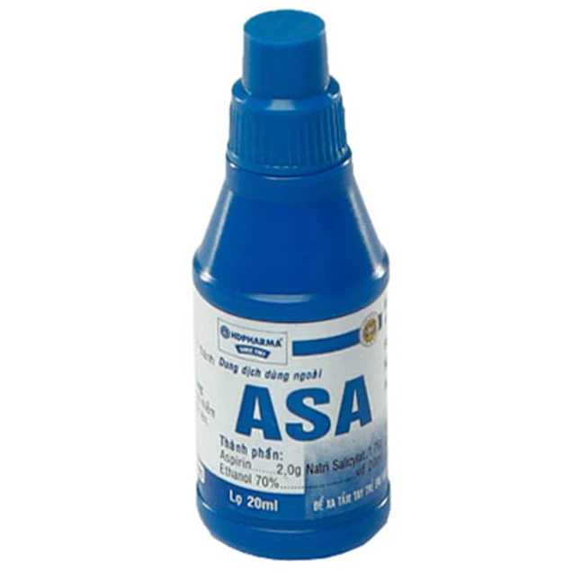 Dung dịch dùng ngoài ASA Hóa Dược điều trị nấm, hắc lào, lang ben (20ml)
