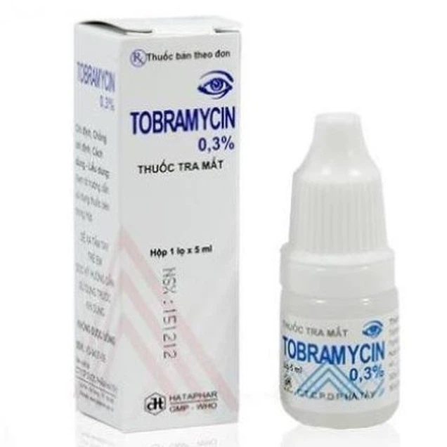 Thuốc nhỏ mắt Tobramycin 0.3% Hà Tây điều trị nhiễm khuẩn (5ml)