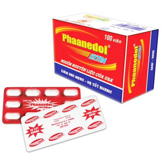 Thuốc Phaanedol USA-NIC giảm các triệu chứng cảm cúm (100 viên)