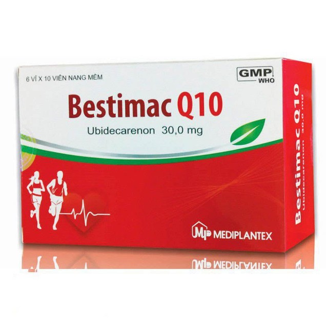 Thuốc Bestimac Q10 30mg Mediplantex hỗ trợ điều trị các bệnh tim mạch (6 vỉ x 10 viên)