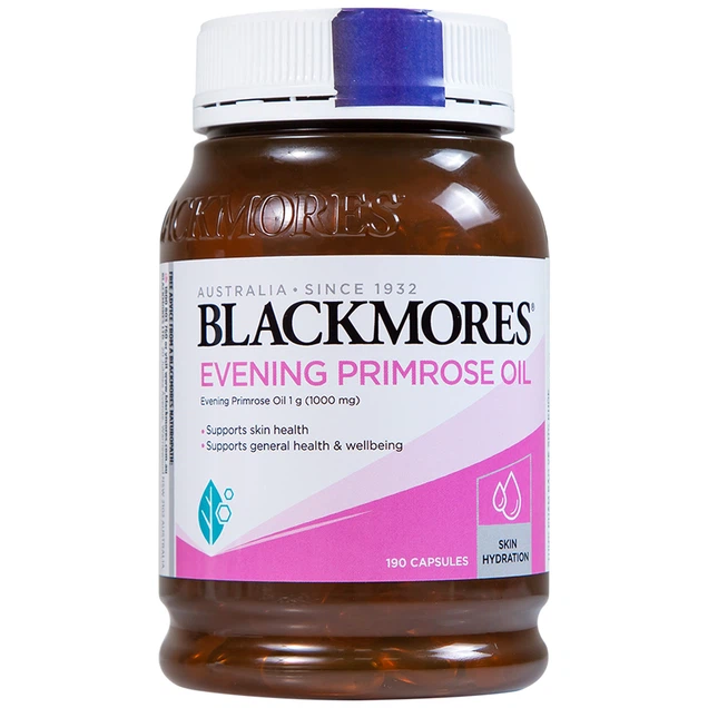 Viên uống tinh dầu hoa Anh Thảo Blackmores Evening Primrose Oil bổ sung Omega 6 (190 viên)