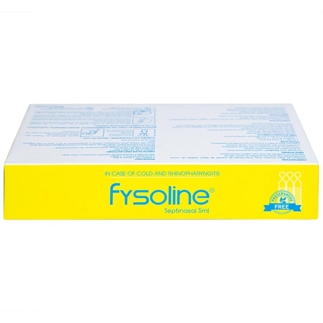 Nước muối sinh lý Fysoline Septinasal Gifrer hỗ trợ vệ sinh mũi cho bé (20 ống x 5ml)
