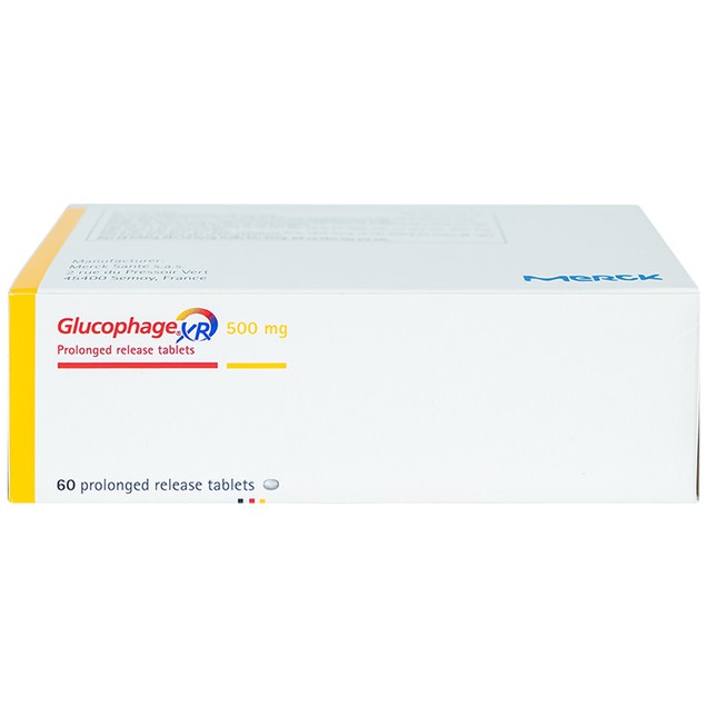 Thuốc Glucophage XR 500mg Merck điều trị đái tháo đường type 2 (4 vỉ x 15 viên)