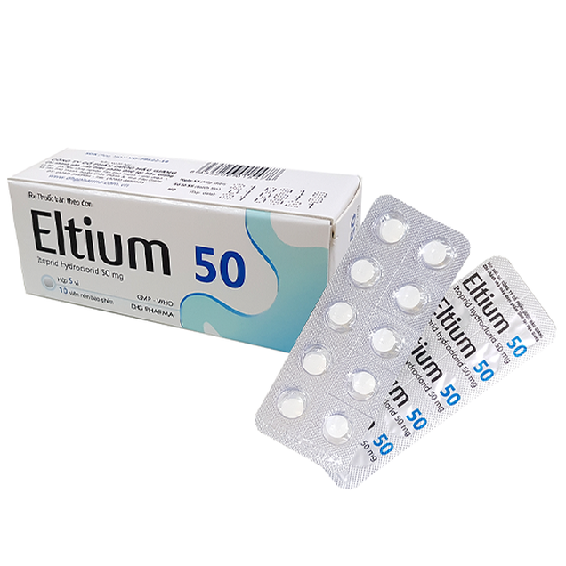 Thuốc Eltium 50mg DHG điều trị rối loạn tiêu hoá, chống đầy hơi (5 vỉ x 10 viên)