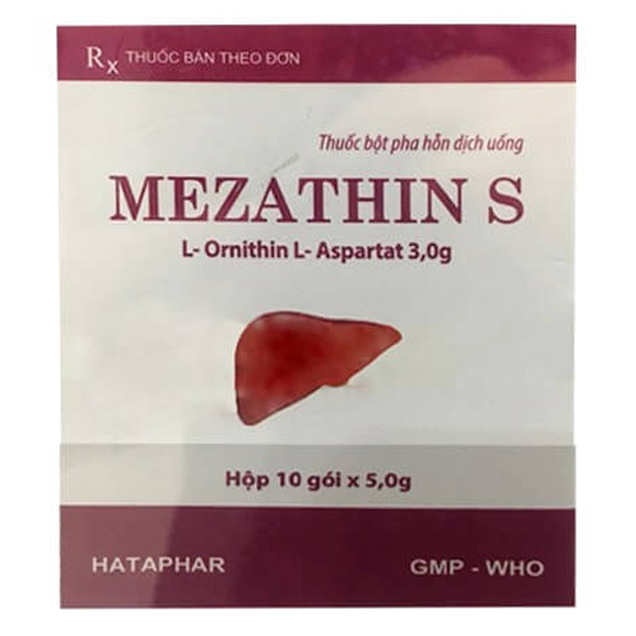 Thuốc Mezathin S 3g Hataphar điều trị rối loạn chức năng gan (10 gói x 5g)