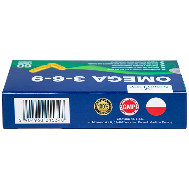 Viên uống Omega 3-6-9 NatureCare bổ sung omega 3, 6, 9 cho cơ thể (60 viên)