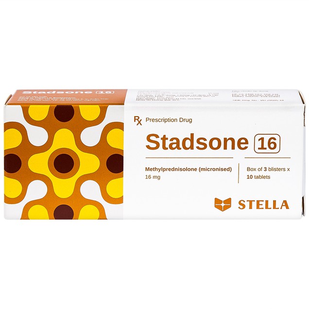 Thuốc Stadsone 16mg Stella kháng viêm, ức chế miễn dịch (3 vỉ x 10 viên)