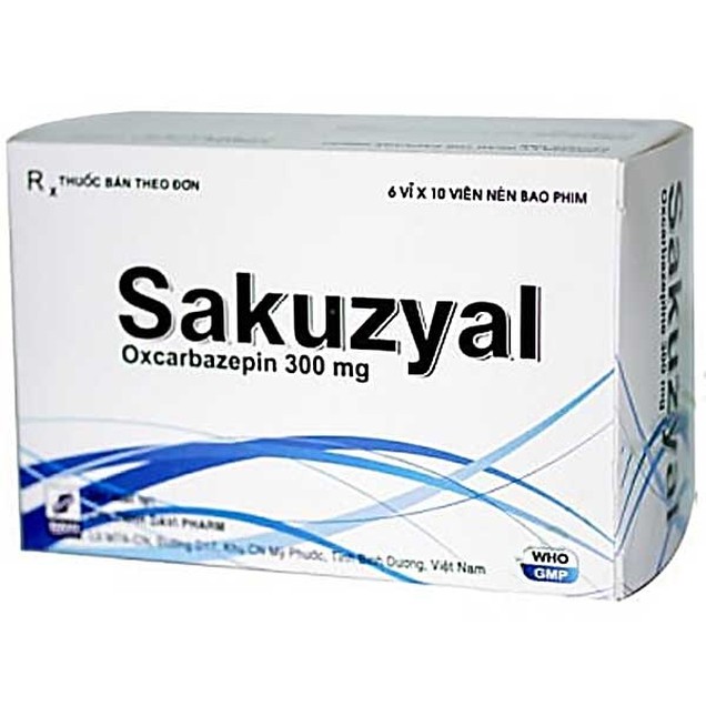 Thuốc Sakuzyal 600mg Đạt Vi Phú điều trị cơn động kinh cục bộ (3 vỉ x 10 viên)