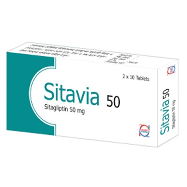 Thuốc Sitavia 50mg United điều trị đái tháo đường type 2 (2 vỉ x 10 viên)