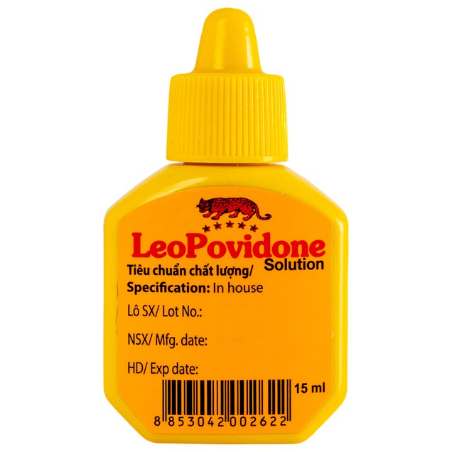 Thuốc LeoPovidone 10% LEO hỗ trợ điều trị các vết thương và ngăn ngừa nhiễm trùng (15ml)