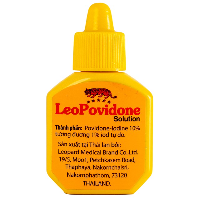 Thuốc LeoPovidone 10% LEO hỗ trợ điều trị các vết thương và ngăn ngừa nhiễm trùng (15ml)