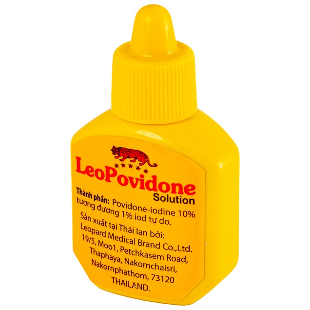 Thuốc LeoPovidone 10% LEO hỗ trợ điều trị các vết thương và ngăn ngừa nhiễm trùng (15ml)