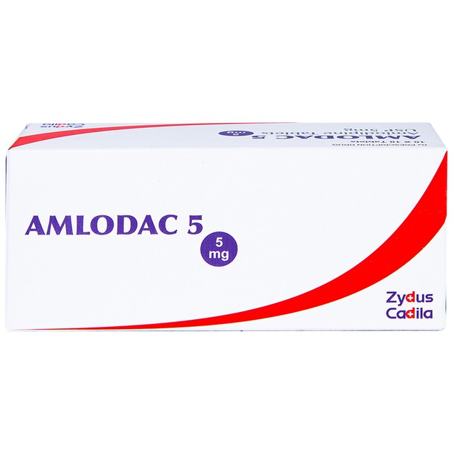 Thuốc Amlodac 5 Cadila hỗ trợ điều trị cao huyết áp (Hộp 10 vỉ x 10 viên)