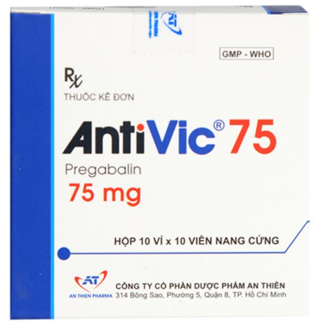 Thuốc AntiVic 75mg An Thiên hỗ trợ điều trị đau thần kinh (10 vỉ x 10 viên)
