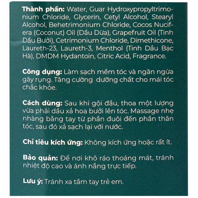 Dầu xả hoa bưởi La Beauty giảm gãy rụng, kích thích dày mượt tóc (250ml)