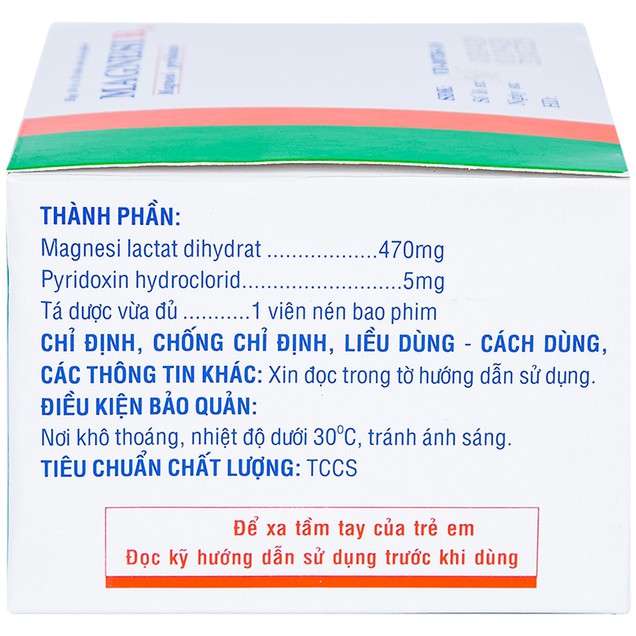 Thuốc Magnesi B6 Medipharco điều trị trường hợp thiếu magie (10 vỉ x 10 viên)