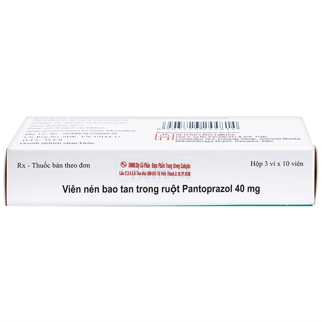Thuốc Pantin 40mg Hetero điều trị viêm loét thực quản (3 vỉ x 10 viên)