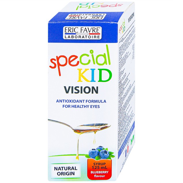 Siro Special Kid Vision Eric Favre hỗ trợ ngừa cận thị, mỏi mắt cho bé (125ml)