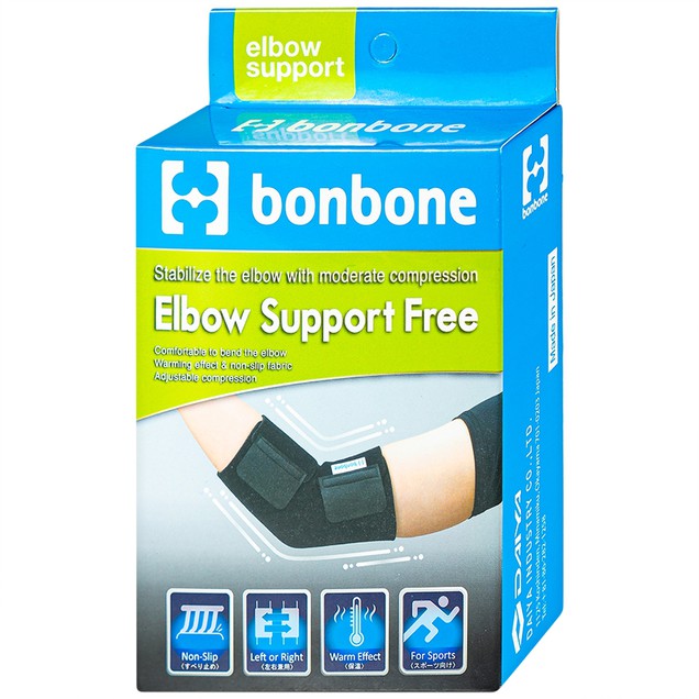 Đai nẹp khuỷu tay Bonbone Elbow Support Free hỗ trợ khuỷu tay nhưng không cản trở cử động