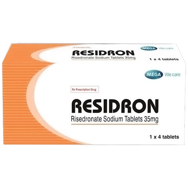 Thuốc Residron 35mg điều trị loãng xương (1 vỉ x 4 viên)