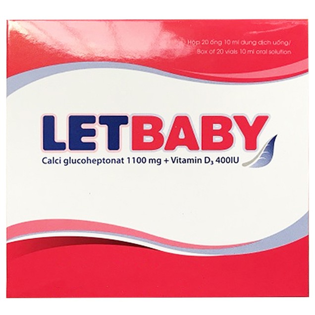 Dung dịch Letbaby Hataphar phòng ngừa thiếu calci (20 ống x 10ml)