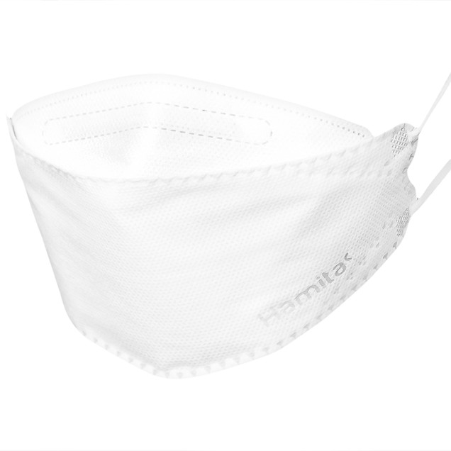 Khẩu trang y tế người lớn Hamita Advanced 4D Mask ngăn giọt bắn, khói bụi, kháng khuẩn (5 cái)