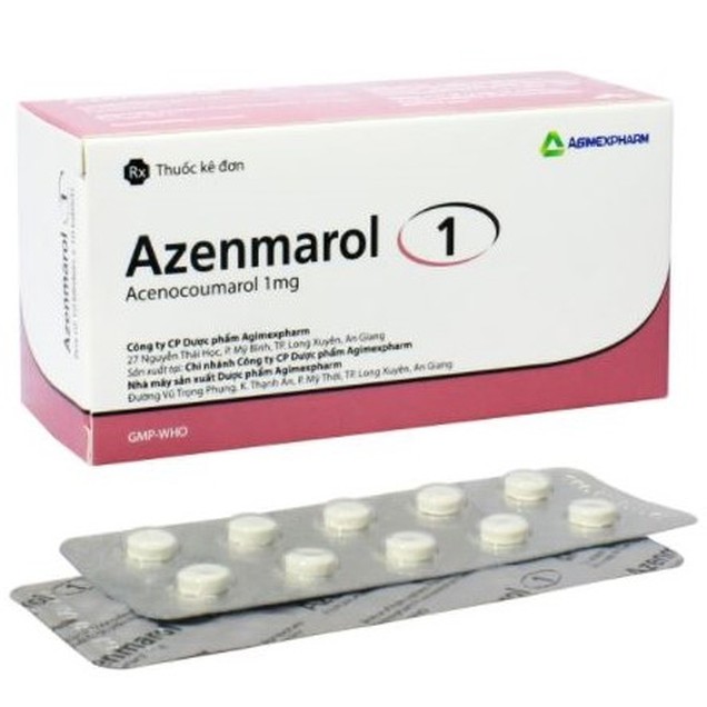 Thuốc Azenmarol 1Mg Agimexpharm Điều Trị Bệnh Tim (10 Vỉ X 10 Viên)