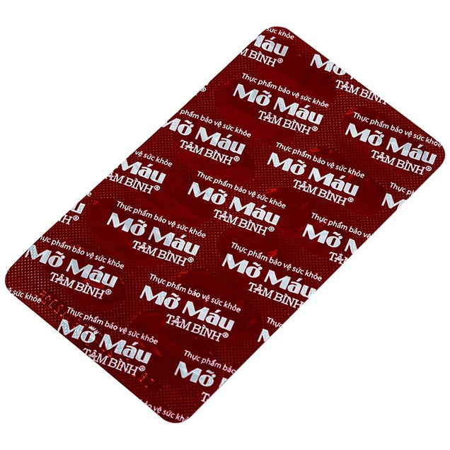 Viên uống Mỡ Máu Tâm Bình hỗ trợ giảm mỡ máu, giảm mỡ gan (60 viên)