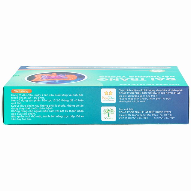 Viên uống Đại Tràng Hải Thượng Vương Vesta hỗ trợ tiêu hóa (20 viên)