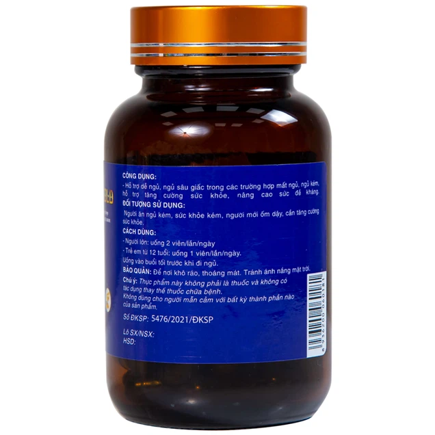 Viên uống Trùng Thảo Gold Thành Công hỗ trợ dễ ngủ, ngủ sâu giấc (30 viên)