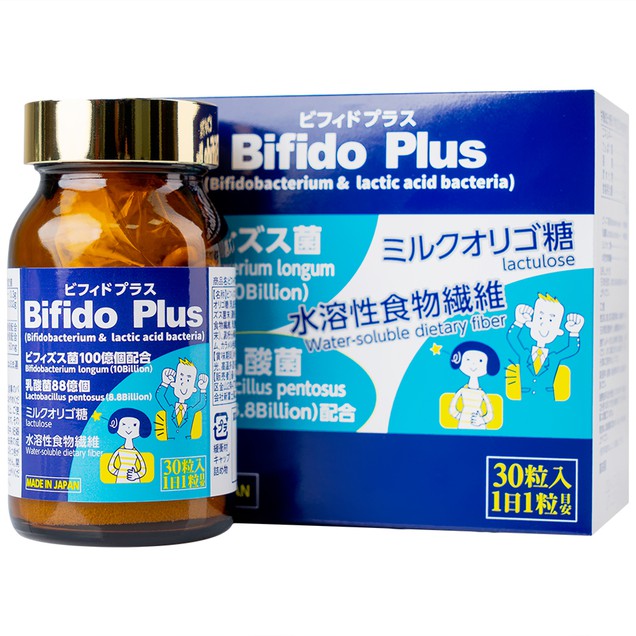 Viên uống Bifido Plus Jpanwell bổ sung lợi khuẩn tăng cường sức khỏe đại tràng (30 viên)