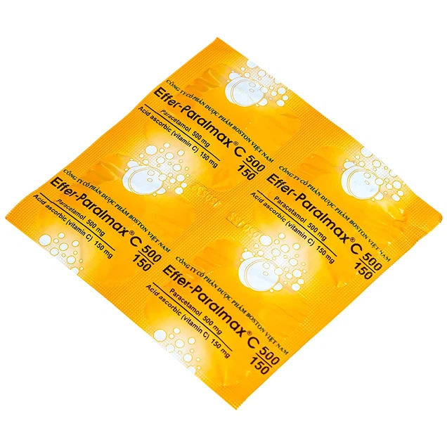 Thuốc Effer-Paralmax C 500/150 Boston giúp giảm đau, hạ sốt (5 vỉ x 4 viên)