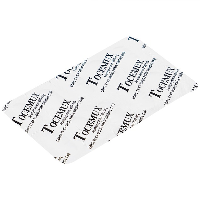 Thuốc Tocemux 200mg Trường Thọ điều trị bệnh nhầy nhớt (10 vỉ x 10 viên)