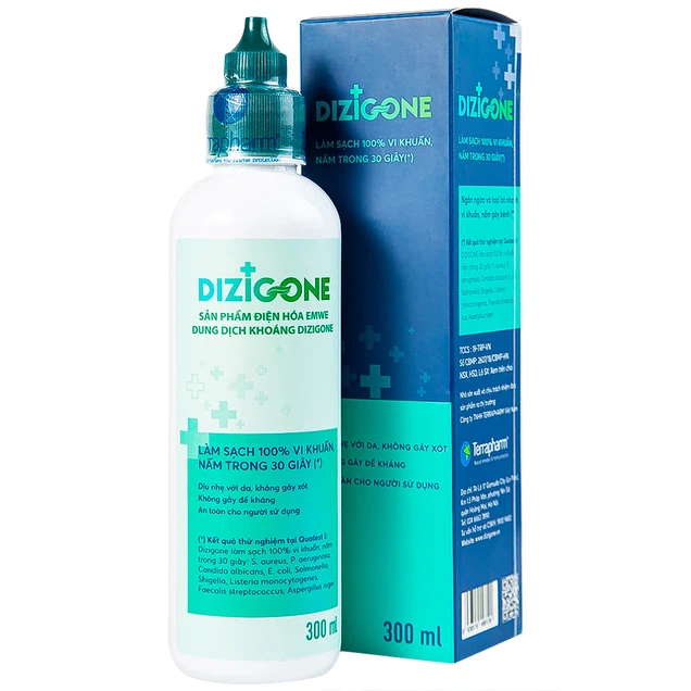 Dung dịch Dizigone Terrapharm làm sạch và kháng khuẩn da (300ml)