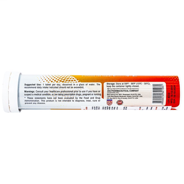 Viên sủi Optimax Immunity Booster Vid - Fighter tăng cường sức đề kháng (20 viên)