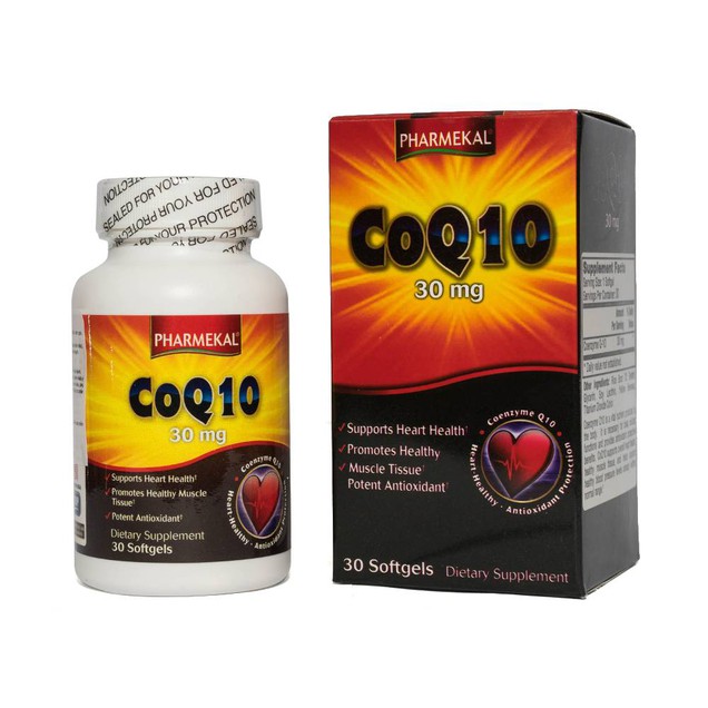 Viên uống CoQ10 30mg Pharmekal hỗ trợ sức khoẻ cho tim, giảm quá trình oxy hoá (30 viên)