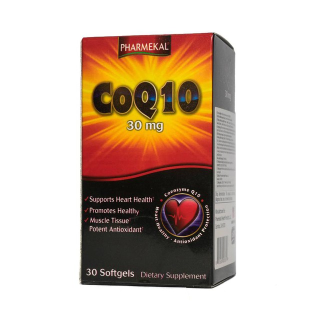 Viên uống CoQ10 30mg Pharmekal hỗ trợ sức khoẻ cho tim, giảm quá trình oxy hoá (30 viên)