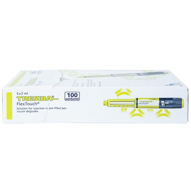 Bút tiêm Tresiba 100ui/ml Novo Nordisk điều trị đái tháo đường (5 cây x 3ml)