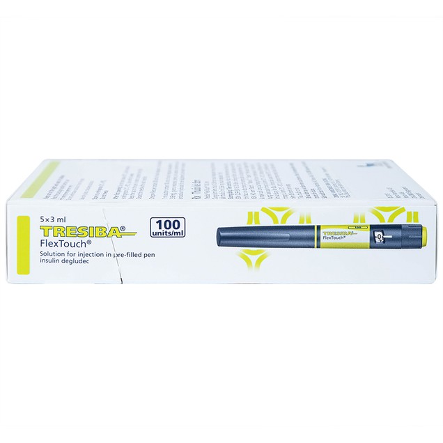 Bút tiêm Tresiba 100ui/ml Novo Nordisk điều trị đái tháo đường (5 cây x 3ml)
