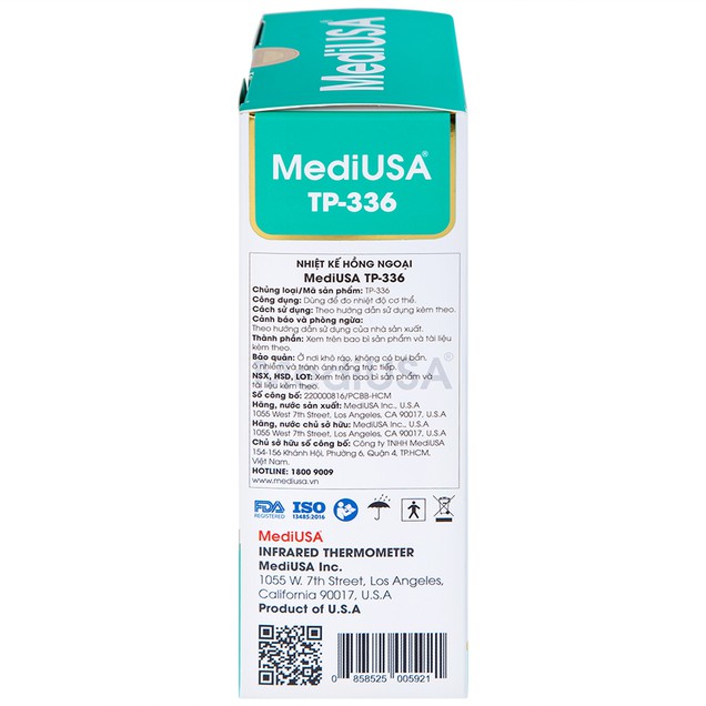 Nhiệt kế hồng ngoại MediUSA Infrared Thermometer TP-336N New hỗ trợ đo nhiệt độ cơ thể