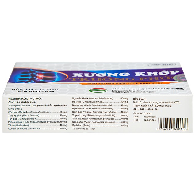 Thuốc Xương Khớp Trường Phúc điều trị đau nhức cơ xương khớp (20 viên)