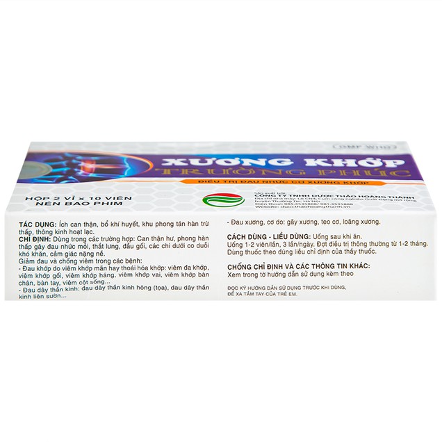 Thuốc Xương Khớp Trường Phúc điều trị đau nhức cơ xương khớp (20 viên)