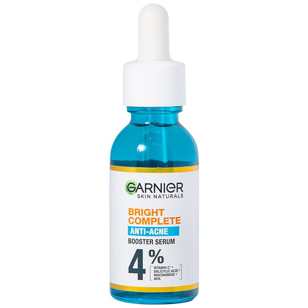 Tinh chất Garnier Bright Complete Anti-Acne Booster Serum giảm mụn, sáng da (30ml)