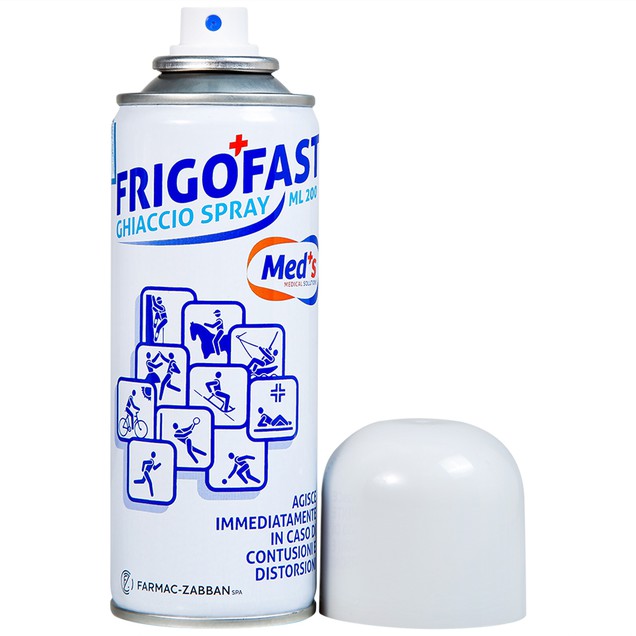 Chai xịt lạnh Frigofast Spray làm lạnh, giảm đau tức thì (200ml)