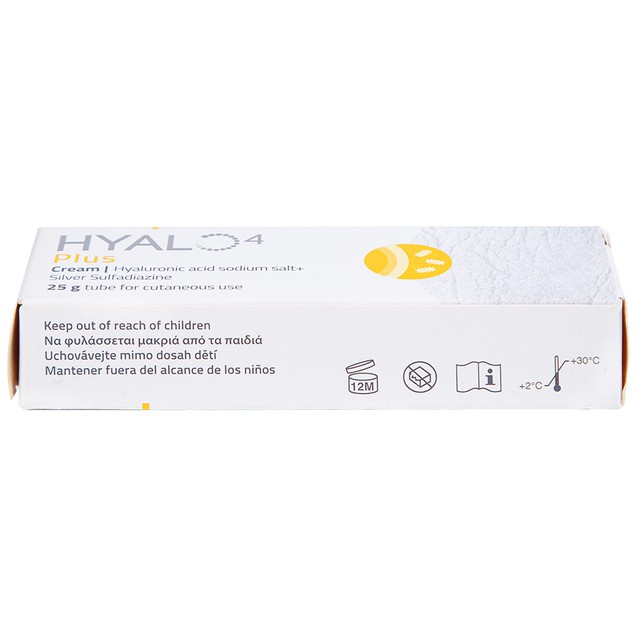 Kem Hyalo4 Plus điều trị các tổn thương, nhiễm trùng da (25g)