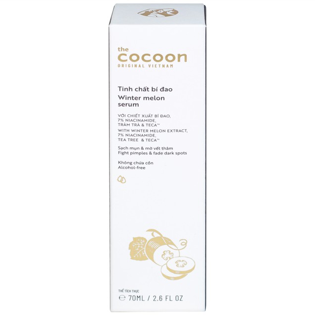 Tinh chất Bí Đao Cocoon phục hồi mạnh mẽ tình trạng mụn, kiểm soát bã nhờn (70ml)